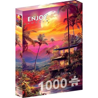 Billede af Skumring ved floden, 1000 brikker
