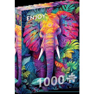 Billede af Elefanten i junglen, 1000 brikker