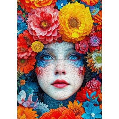 Billede af Blomsterpigens blik, 1000 brikker