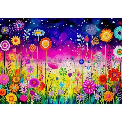 Billede af Nattens blomstereng, 1000 brikker