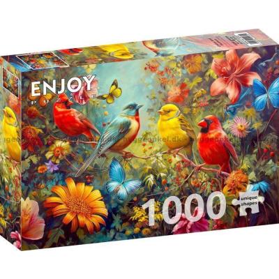 Billede af Vinger i blomst, 1000 brikker