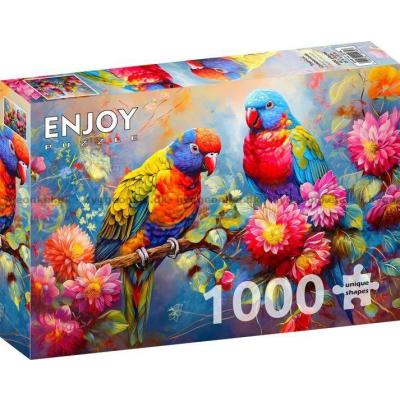 Billede af Tropiske venner, 1000 brikker