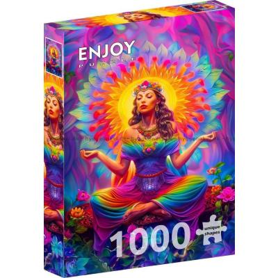 Billede af Meditation i regnbuens farver, 1000 brikker