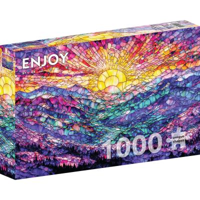 Morgengryets glødende landskab, 1000 brikker