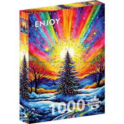 Billede af Farverig julefest, 1000 brikker