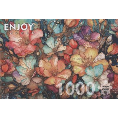 Billede af Blomsterdrøm i akvarel, 1000 brikker
