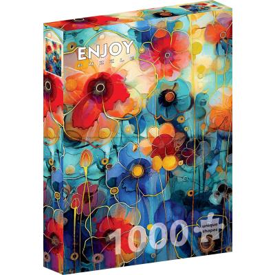 Engen med vilde blomster, 1000 brikker