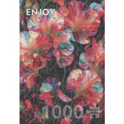 Billede af Ærteblomster i fuld flor, 1000 brikker