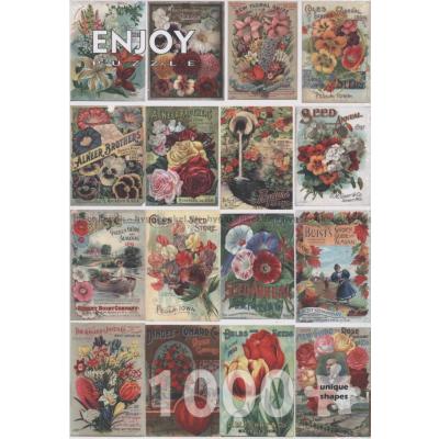 Billede af Farverige frøposer, 1000 brikker