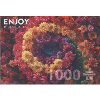 Billede af Farverig blomsterhvirvel, 1000 brikker