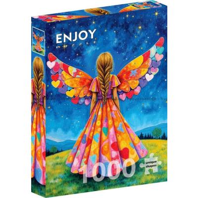 Billede af Pige med hjertevinger, 1000 brikker