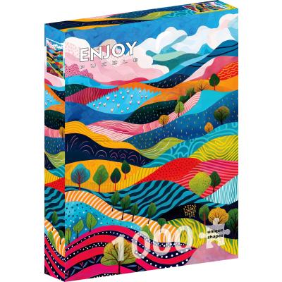 Bølgende landskab, 1000 brikker
