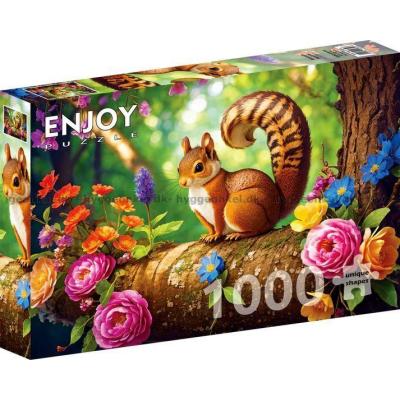 Billede af Egernet på grenen, 1000 brikker