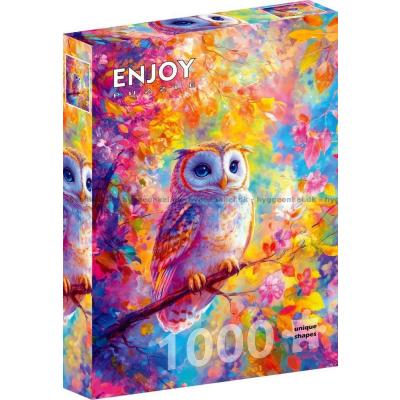 Billede af Uglen på den blomstrende gren, 1000 brikker