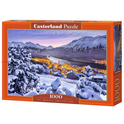Billede af Schweiz: St. Moritz, 1000 brikker