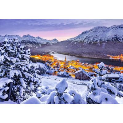 Billede af Schweiz: St. Moritz, 1000 brikker