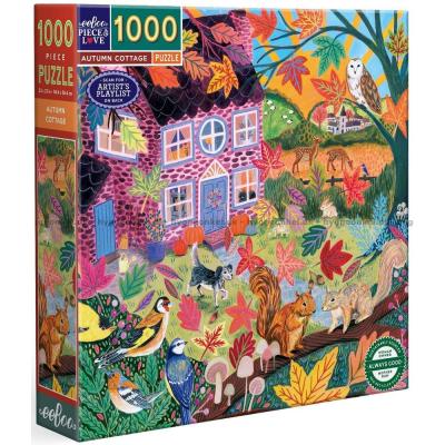 Billede af Efterår ved det lilla hus, 1000 brikker