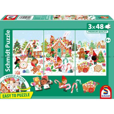 Billede af Nissernes juleeventyr, 3x48 brikker