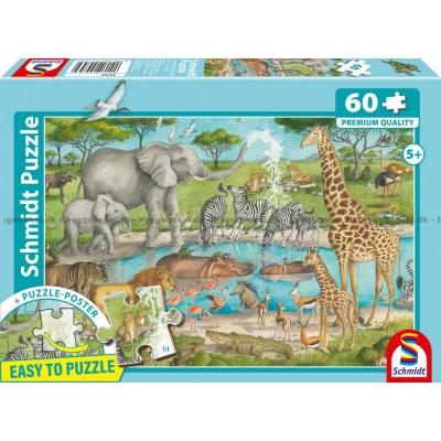 Billede af Savannens dyr, 60 brikker