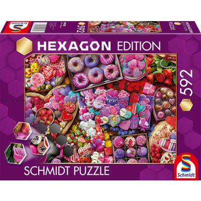 Billede af Hexagon: Søde fristelser, 592 brikker