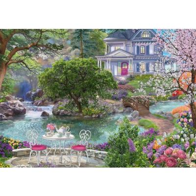 Billede af Te i blomsterhaven, 1000 brikker