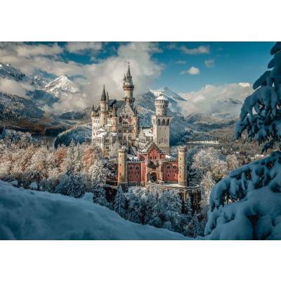 Billede af Frostklar udsigt til Neuschwanstein, 1000 brikker