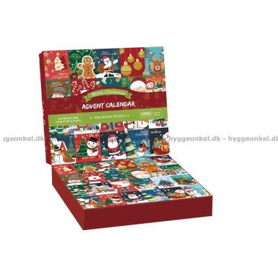 Billede af Julekalender: Glædelig jul, 24x42 brikker