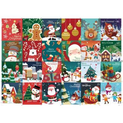 Billede af Julekalender: Glædelig jul, 24x42 brikker