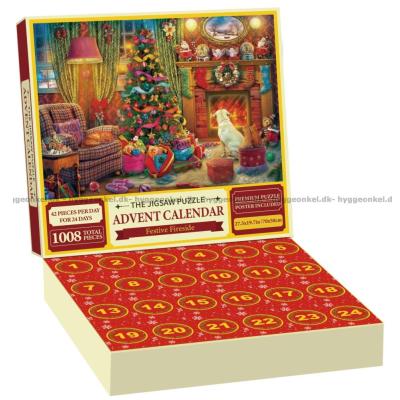Billede af Julekalender: Hygge ved pejsen, 24x42 brikker