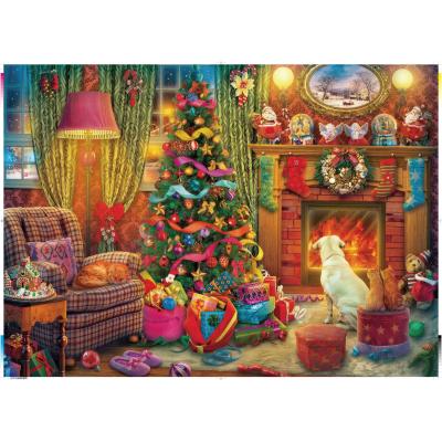 Billede af Julekalender: Hygge ved pejsen, 24x42 brikker