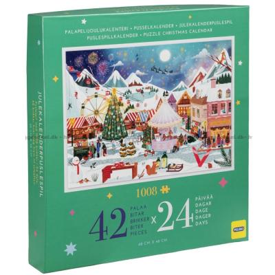 Billede af Julekalender: Det hyggelige julemarked, 24x42 brikker