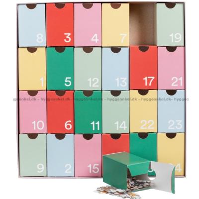 Billede af Julekalender: Det hyggelige julemarked, 24x42 brikker