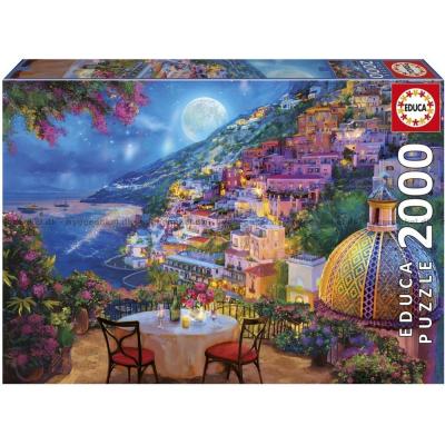 Billede af Romantisk aften i Positano, 2000 brikker