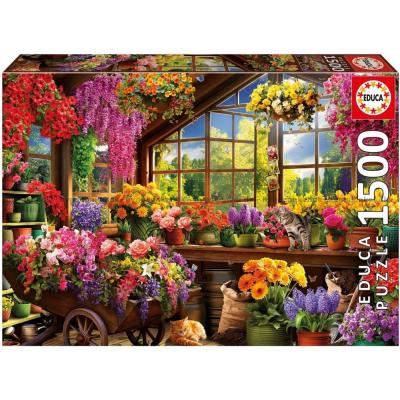 Billede af Blomsterfest i drivhuset, 1500 brikker