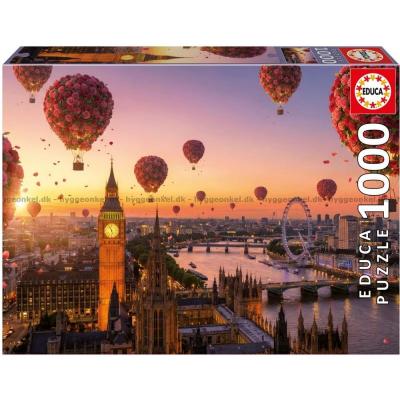 Billede af Blomstrende luftballoner over London, 1000 brikker