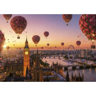 Billede af Blomstrende luftballoner over London, 1000 brikker