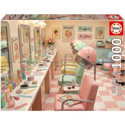 Billede af Retro frisørsalonen, 1000 brikker