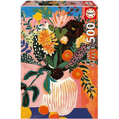 Billede af Vasen med vilde blomster, 500 brikker