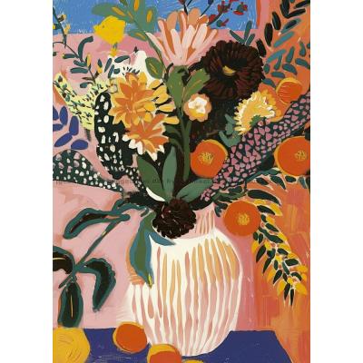 Billede af Vasen med vilde blomster, 500 brikker