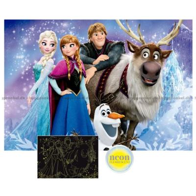 Billede af Disney: Frost - Lyser i mørke, 2x100 brikker