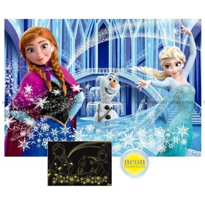 Billede af Disney: Frost - Lyser i mørke, 2x100 brikker