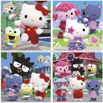 Billede af Hello Kitty, 4 i 1 - Kuffert, 12 brikker