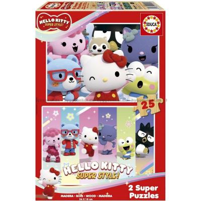 Billede af Hello Kitty og venner, 2x25 brikker