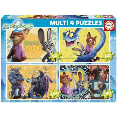 Billede af Disney: Zootropolis 2, 4 i 1, 50 brikker