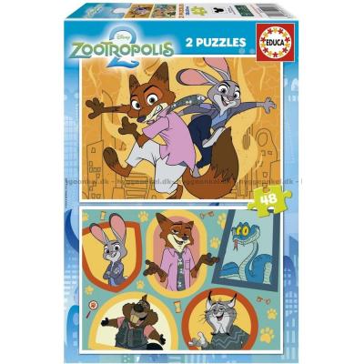 Billede af Disney: Zootropolis 2, 2x48 brikker