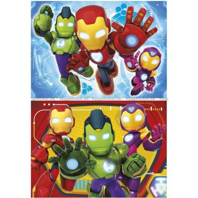 Billede af Marvel: Iron Man og hans fantastiske venner, 2x48 brikker