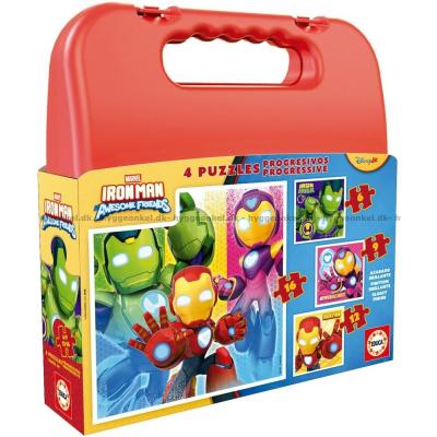 Billede af Marvel: Iron Man og hans fantastiske venner, 4 i 1 - Kuffert, 6 brikker