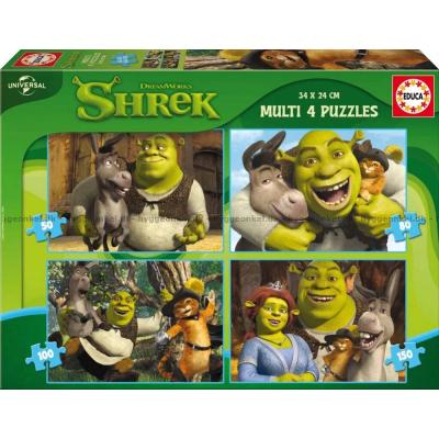 Billede af Shrek, 4 i 1, 50 brikker