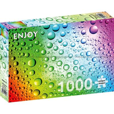 Billede af Farverigt: Regnbuens dråber, 1000 brikker