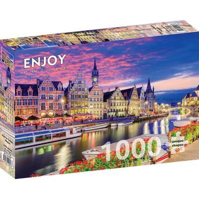 Billede af Aftenstemning over Gent, 1000 brikker